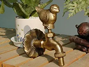 Ling Kitchen Sink Faucets Basin Mixer Faucet Tap Bathroom Faucet Tap Ancient Garden Faucet Antique Garden Animal Fat Bird Dove Spout Water Pull Out