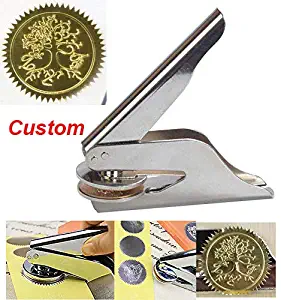 MNYR New Customize Design Your Own Custom Monogram Names Crown Family Crest Shield Embosser Logo Letter Personalized Official Book Seal Monogram Wedding Invitations Hand Embosser Great Gift Idea