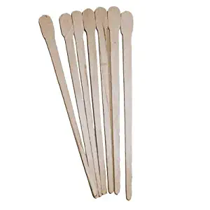 Rayson Extra Small Wax Sticks 100 Pieces Wood Waxing Craft Sticks Spatulas Applicators for Hair Removal Eyebrow and Body