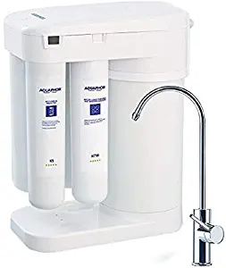 Aquaphor Water Filters RO-101 Reverse Osmosis Water Filtration System 7 Stage Non Electric Compact Under Sink Ro No Booster Pump Needed Patented Water Airless Tank Remineralization Cartridge