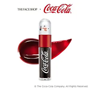 The Face Shop x Coca-Cola COKE BEAR Lip Tint 01 RED LABEL Collectible Miniature Snowball on Top