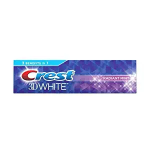 Crest 3D White Toothpaste Radiant Mint 2.5oz [Set of 4]