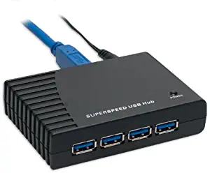 Syba SY-HUB20062 SuperSpeed USB 3.0 4-Port Hub Backward Compatible with USB 2.0