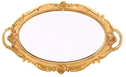 XPXKJ Oval Vintage Wall Mirror - Oval (Fruit Mirror)