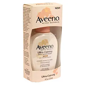 Aveeno Active Naturals Ultra-Calming Daily Moisturizer with UVA/UVB Sunscreen, SPF 15, 4-Ounce (Pack of 2)