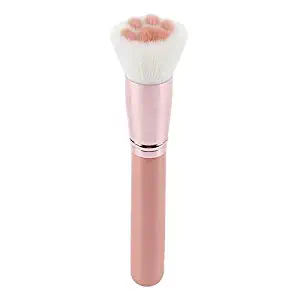 ZHONGLI Kitten Claw Paw Makeup Brushes - Lovely Cosmetic Long Lasting Foundation Concealer Soft Fur Blush Tools for Girl's Daily Make-up