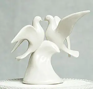 Doves Porcelain Wedding Cake Topper