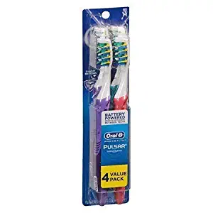 Oral-B Pro-Health Pulsar Vibrating Bristles Toothbrush - (Medium) - 4 Count- Carded Pack