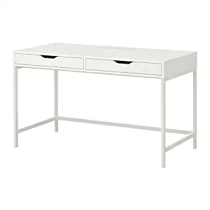 Ikea Alex Computer Desk with Drawers (White)