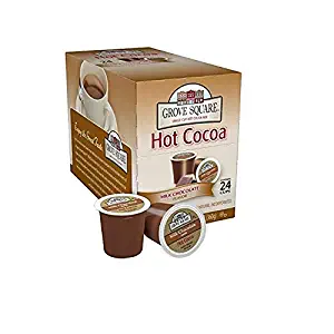 Grove Square Hot Cocoa, Milk Chocolate,12.70 oz, 24 Single Serve Cups, 2 Pack