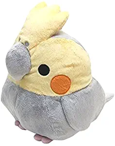 Soft and Downy Large Bird Stuffed Toy (Munyu-Mamu series) (Cockatiel Grey / XL size 30cm)