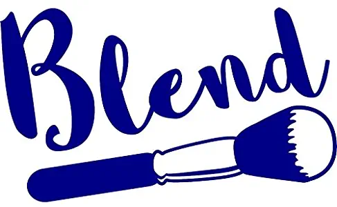 Blend Makeup Artist Vinyl Decal Sticker | Cars Trucks Vans Walls Laptops Cups | Purple | 7.5 in | KCD893PR