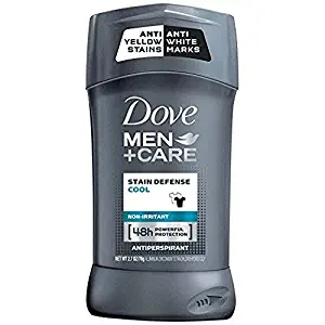 Dove Men+Care Stain Defense Antiperspirant Deodorant Stick, Cool, 2.7 oz (Pack of 2)