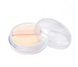 2Pcs Mini Travel Makeup Loose Powder Box Cosmetic Face Powder Puff Container Case