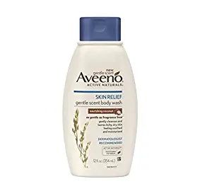 Aveeno Body Wash Skin Relief Nourishing Coconut 12 Ounce (354ml) (2 Pack)