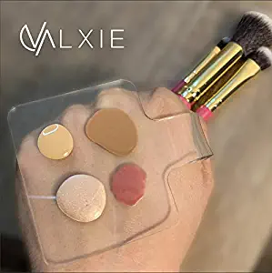 Makeup Hand Held Palette (Clear)Valxie Makeup Hand Held Palette - Clear Mixing, Blending, Applicator Tool for Professional Artists and Personal Use-100% Skin Safe Acrylic Plastic-Lightweight, Reusable