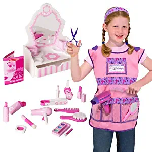 Melissa & Doug Beauty Salon & Hair Stylist Dress Up Set