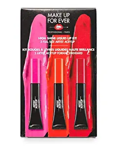 MAKEUP FOREVER Lip Fever Kit 3 Full SIze Artits Acrylip Liquid Stain