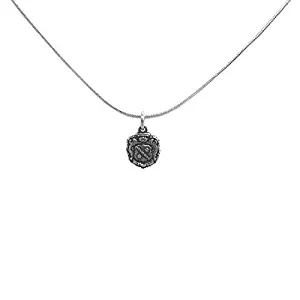 Zeta Tau Alpha Sorority Sterling Silver Crest Charm with 18 Inch Chain Officially Licensed Necklace