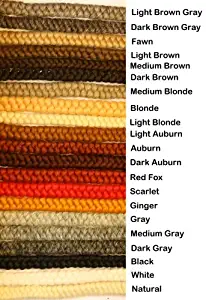 Crepe Wool Hair- Light Brown Color for Doll Making or Theatrical Uses (False Beard or Mustache)