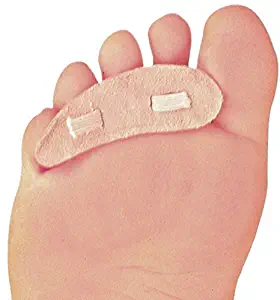 Suede Hammer Toe Crest Splint (Buttress Pad), Right Large, 3 Pack by Atlas Biomechanics