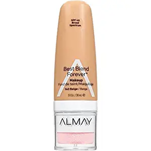 Almay Best Blend Forever Makeup, #140 Beige, 1 fl oz (Pack of 2)