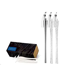 Mei-cha Midas Professional Microblading Kit Microblading Stylus Advanced Microblading Needle (Silver Kit) Professional Kit Sterile Permanent Makeup Supplies 3D Brow feathering Eyebrow Tattoo