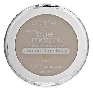 L'Oreal Paris True Match Super-Blendable Compact Makeup, Sun Beige, 0.3 oz.