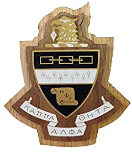 Kappa Alpha Theta Sorority Wood Crest Made of Wood for Paddle Mascot Board (3.5 Inches Tall Double Raised)