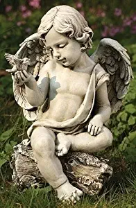 Roman, Inc. Cherub with Dove Statue