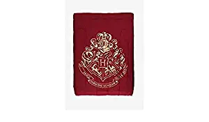 Jay Franco & Sons Harry Potter Gold FOIL Hogwarts Crest Full/Queen Microfiber Comforter Only