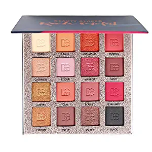 Pro Eyeshadow Palette Matte Shimmer 16 Colors Eye Shadow Pallete Waterproof Powder Natural Pigmented Nude Naked Smokey Professional Cosmetic Set