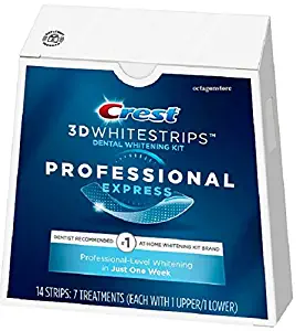 Crest 3D Whitestrips Professional Express Teeth Whitening Kit - 7ct Remove 1 year of stains in 1 hour