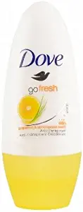 Dove Antiperspirant Deodorant Roll on Go Fresh Grapefruit and Lemongrass 40 Ml/1.35 Oz Travel Size (Pack of 6)