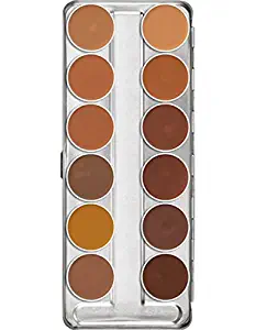 Kryolan Dermacolor Camouflage Creme 12 Colors Makeup Palette # 75004 Caribbean