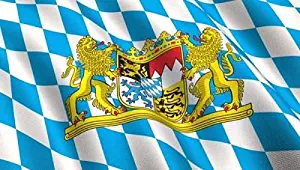 3x5 BAVARIAN FLAG Bundeslnder German State lion crest banner bavaria