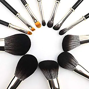 Comfort New Multi-Function 12 Makeup Brush Set Beauty Make up Brush Set Brush Wool Animal Hair Diamond-Encrusted Makeup Tools Soft