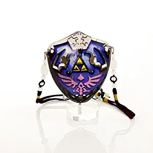 6 Hole The Hylian Shield Pendant Ocarina by Songbird – Inspired by the Legend of Zelda - Soprano G- Triforce – Link- Ceramic -Comes in a Display Box with metallic clasp– Beaded Strap – Free Tutorial & Songbook Included