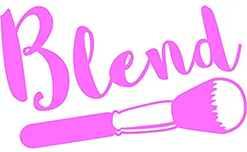 Blend Makeup Artist Vinyl Decal Sticker | Cars Trucks Vans Walls Laptops Cups | Pink | 7.5 in | KCD893P