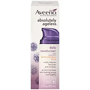 Aveeno Absolutely Ageless, Daily Moisturizer SPF 30, 1.7 Fluid Ounce Per Pack (2 Packs) by Aveeno