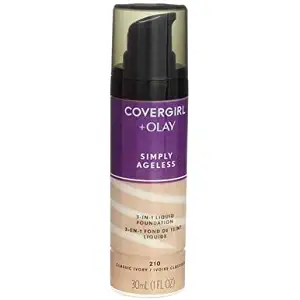 CoverGirl and Olay Classic Ivory 210 Simply Ageless 3 in 1 Liquid Foundation -- 2 per case.