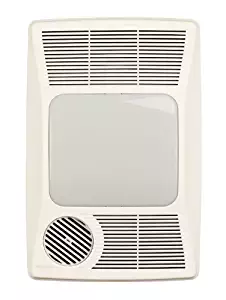 Broan 100HL Directionally-Adjustable Bath Fan with Heater and Fluorescent Light
