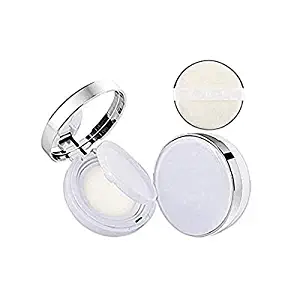 DNHCLL White Empty Luxurious Portable Air Cushion Puff Box BB Cream Container Dressing Case Powder Box with Air Cushion Sponge Powder Puff and Mirror(15ml,0.5oz)