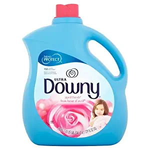 Downy Ultra April Fresh Liquid Fabric Softener 300 Loads 2 Pack of 129oz Bottles, 258 Fl Oz Total