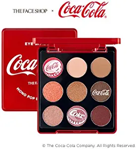 The Face Shop x Coca-Cola Mono Pop Eyes COCA COLA 01 COKE RED Eye Shadow Palette 9 Colors