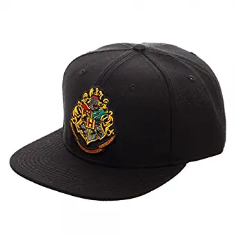 Bioworld Black Harry Potter Hogwarts Crest Snapback