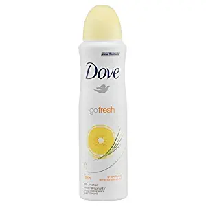 Limited Edition Dove Go Fresh Spray Deodorant, Women's 150ml GRAPEFRUIT & LEMONGRASS -Free Gift Included-