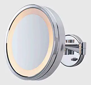 SeeAll 10" Polished Chrome Finish Surround Light Wall Mount Makeup Mirror