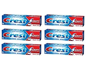 Crest Cavity Protection Fluoride Anticavity Regular Toothpaste 4.6 Ounce (Pack of 6)