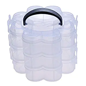 Three Layer Detachable Lattice Storage Box Plastic Storage WhiteProfessional Makeup BoxesTrain Case Artist Storage Bag Cosmetics Makeup Brushes Jewelry Digital accessories